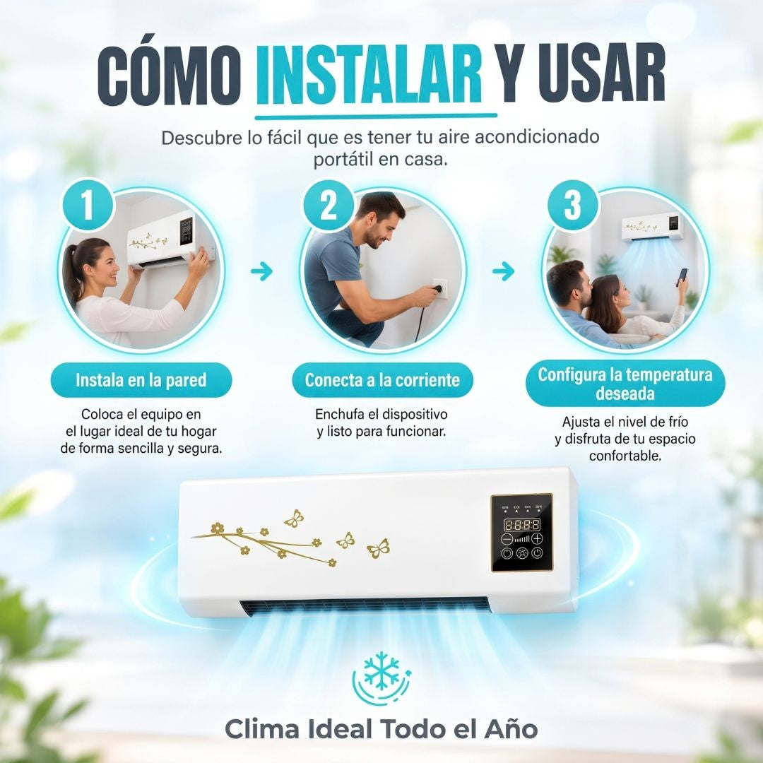 Aire Acondicionado Portátil Frío y Calor 2 en 1 ClimaDual™