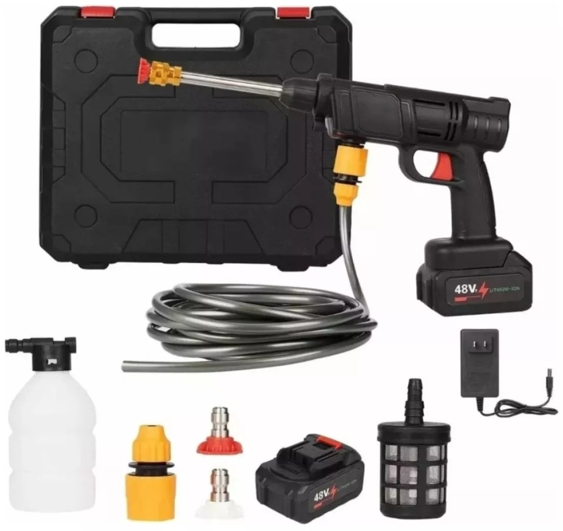 💪 HydroJet™ – Hidrolavadora Inalámbrica de Alta Presión (48V)